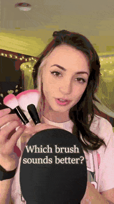 A short action-denial video near an eye-makeup setting